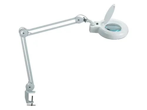 Bureaulamp Maul Viso Loep Led Klem Wit