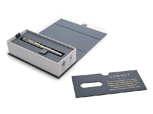 Vulpen Parker Sonnet Stainless steel GT Fijn