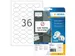 HERMA 4380 Verwijderbare etiketten A4 Ovaal 40,6x25,4mm Wit 900 stuks