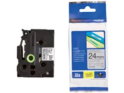 Labeltape Brother P-touch TZe-M951 metallic 24mm zwart op zilver