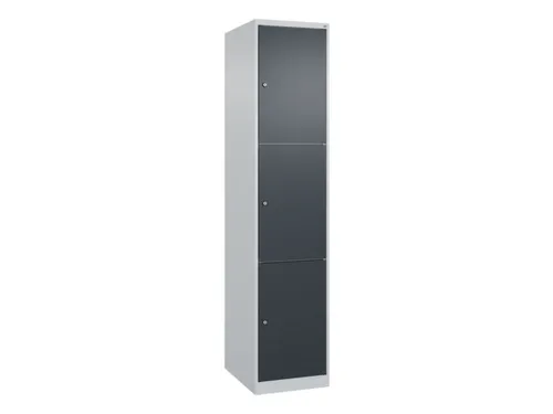 lockerkast,HxBxD 1850x400x500mm,1x3vakken,vak B 400mm,cil.-slot