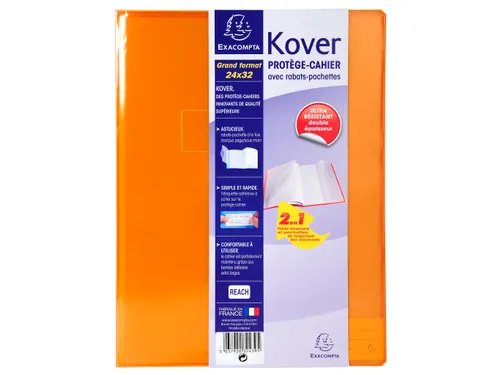 Schriftomslagen Kover transparant 24x32cm ass