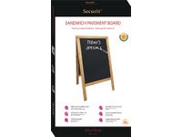 Securit Stoepbord Sandwich Ft 70x125 Cm, Teak