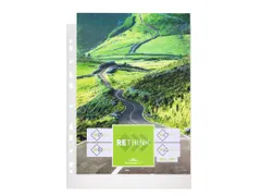 Geperforeerde hoes PREMIUM A4 rPP pak van 100