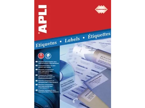 Apli Transparante Etiketten 48.5x25.4mm