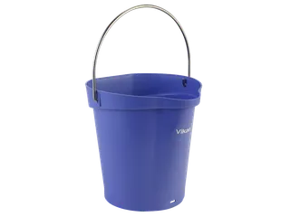 Hygiene 5688-8 emmer, 6 liter paars, maatverdeling en schenktuit - 1