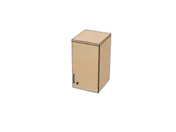 opzetkast v. kast met openslaande deuren NE-esdoorn 740x400x445mm