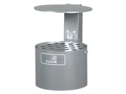 Asbak 4 liter HxØ 250x200mm Wandmontage Rond Overkapping Antraciet