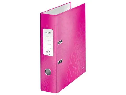 Ordner Leitz 1005 WOW 180° A4 80mm karton roze