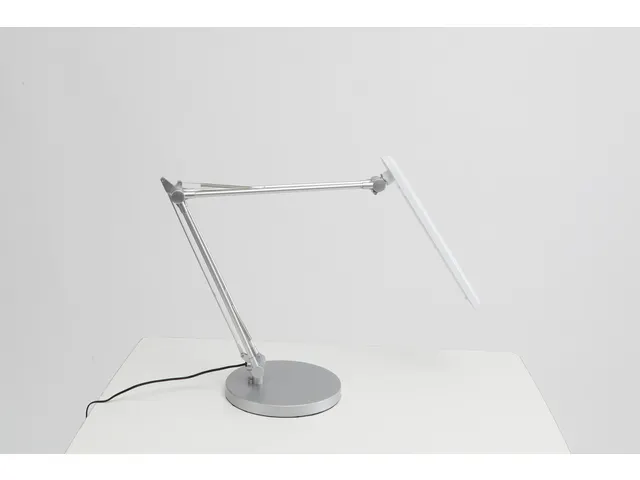Trek LED-bureaulamp 6W wit dubbele knikarm