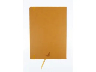 Schetsboek Kangaro A4 okergeel PU HC 80 blad 140gr roomwit met elastie - 6