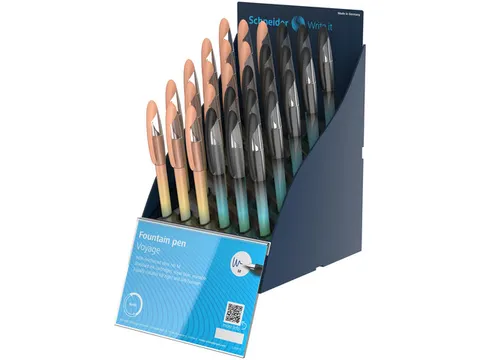 Stylo plume Schneider Voyage SIS présentoir 30 pièces NL-FR