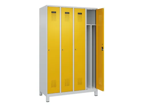 locker voor scheiding van kleding,HxBxD 1950x1200x500mm,4vak