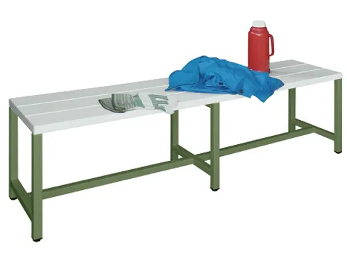 omkleedbank,HxLxD 430x1500x370mm,onderstel RAL6011