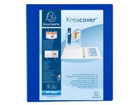 Ringmap personaliseerbaar Kreacover 2 rings D-mech 40mm A4 maxi Blauw