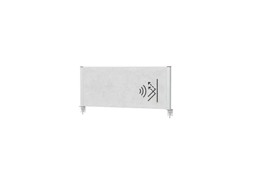 MAULconnecto Scheidingsysteem 120x50cm Lichtgrijs Frame Zilver