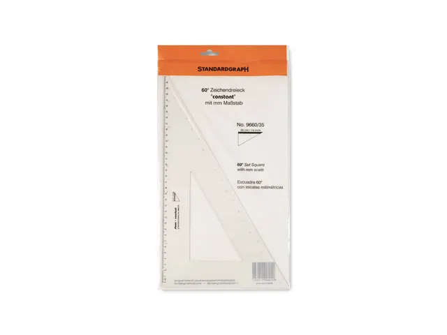 Tekendriehoek Standardgraph CONSTANT 60 graden 35 cm