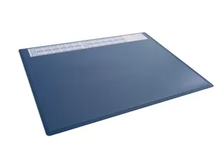 Schrijfonderlegger Blauw 650x500 mm met transparant afdekvel PP - 1