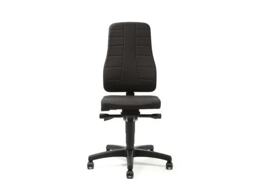 Werkstoel Ergoplus 40 Stof zwart 450-600mmx460x410-470mm wielen
