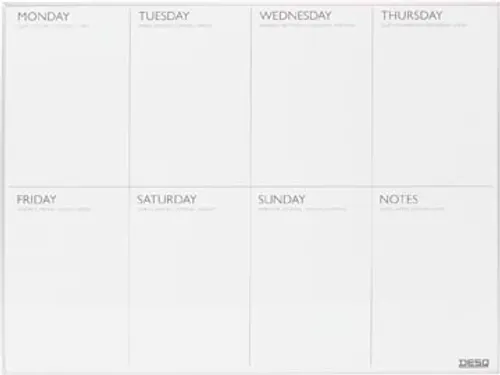 4320 - Desq Weekplanner Magnetisch 45 X 60 Cm