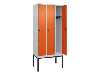 locker,HxBxD 2120x900x500mm,3vak,vak B 300mm,draaigrendel - 2