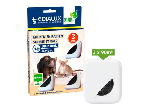 Ultrasone muizen en rattenverjager set