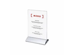 Menukaarthouder IEZZY staand A5 aluminium voet