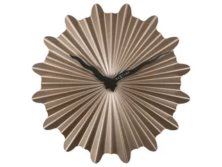 Metalen wandklok - 40cm - Stille klok - Bruin - Metaal - NeXtime "Sunn - 1