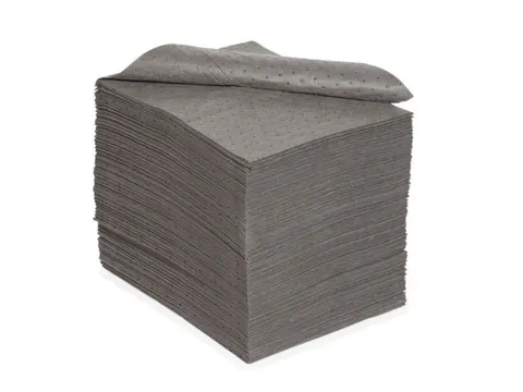 sorbent,mat,LxB 500x400mm,opnamecapaciteit 160l/VE,vlies,donkergrijs