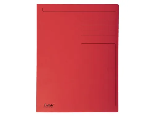 Dossiermap Exacompta Forever A4 3 kleppen 280gr rood