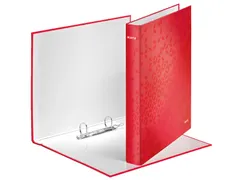 Ringband Leitz WOW A4 maxi 2-rings D-mechaniek 25mm rood