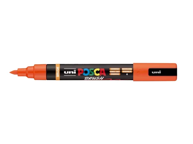 Paintmarker Uni POSCA PC-5BR brushpunt M oranje