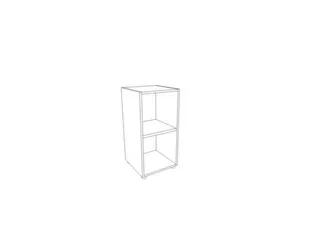 kantoorstelling,HxBxD 860x430x450mm,1xhouten vloer,2ordnerhoogtes - 1