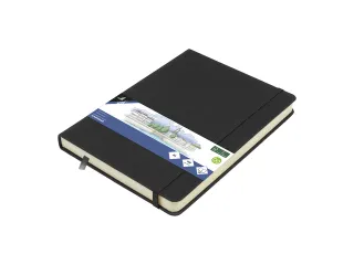 Schetsboek Kangaro A5 zwart PU HC 80 blad 140gr roomwit met elastiek e - 2