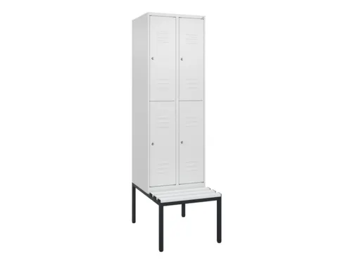 Dubbeldekse dekenkist,HxBxD 2120x600x815mm,2x2vak.,vak B 300mm