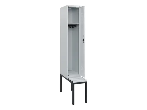locker met bank,HxBxD 1950x300x815mm,1vak,vak B 300mm,cilinderslot