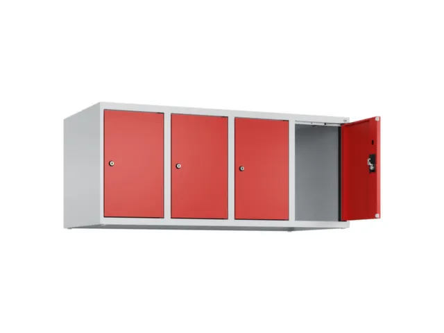 opzetkast,v. locker,4vak.,vak B 300mm,HxBxD 500x1200x500mm