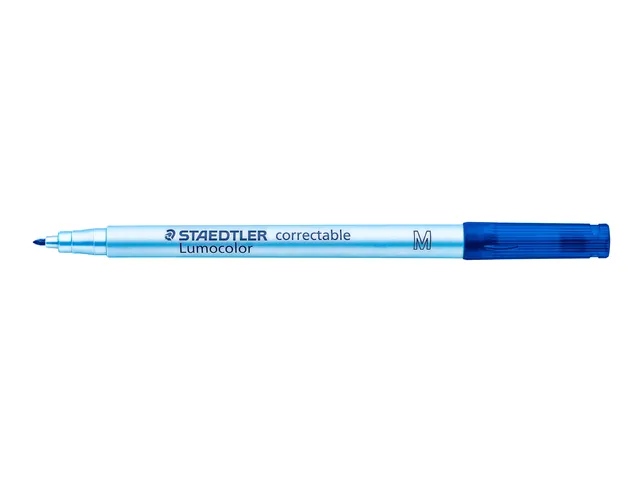Viltstift Staedtler Lumocolor 305 non permanent correctable M blauw