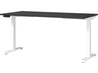 Elektrisch ihv bureau,HxBxD 720-1200x1600x800mm,blad grafiet - 1