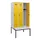 locker met bank,HxBxD 1950x900x815mm,3vak,vak B 300mm,draaigrendel