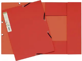 Elastomap Exacompta Forever A4 3 kleppen 380gr karton Rood - 1