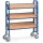 Bakkenwagen 2881 250kg 3 Etages Hout Ral5007