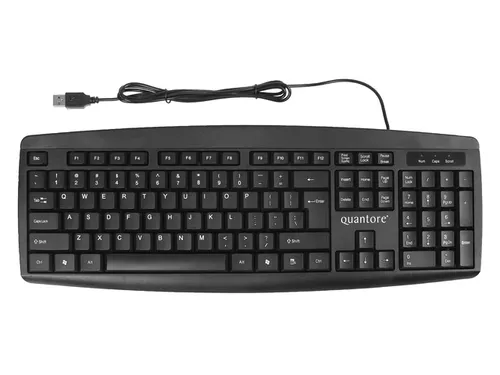 Toetsenbord Quantore QWERTY zwart