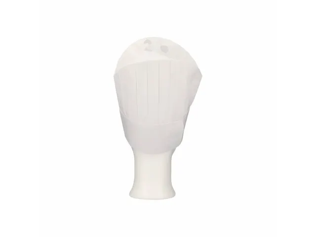 Koksmuts Grande Lux non woven viscose Wit 25cm geperf. kroon 50 stuks
