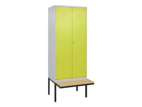 locker voor scheiding van kleding,HxBxD 2120x800x815mm,2vak