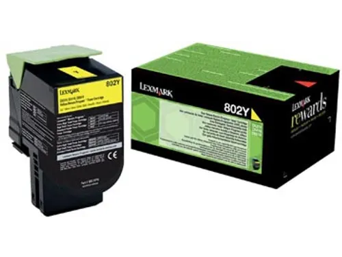 Return Program toner 802 1.000 pagina 80C20Y0 geel