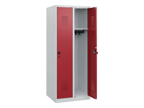 schoollocker,HxBxD 1530x600x500mm,2vak,vak B 300mm,draaigrendel