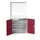 lessenaarkast achterwand 2000x1050x550mm 2 legbord/1lade RAL3004