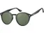 Zonnebril Montana met groen G15 rond glas zwart