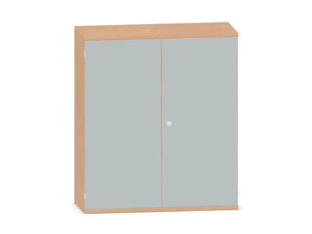 Kantoorkast 1150x1000x430mm Romp Beuken Decor Front Lichtgrijs